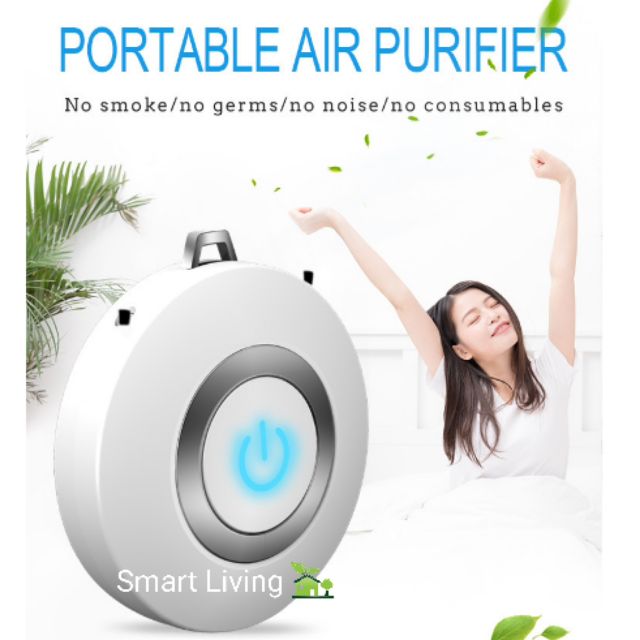 [พร้อมส่ง] เครื่องฟอกอากาศพกพาติดตัว PORTABLE AIR PURIFIER Shopee