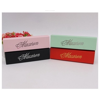 Macaron Box กล่องมาการอง พิมพ์ลายเซ็น ใบละ19บาท แพ็ค10ใบ และ 40ใบ