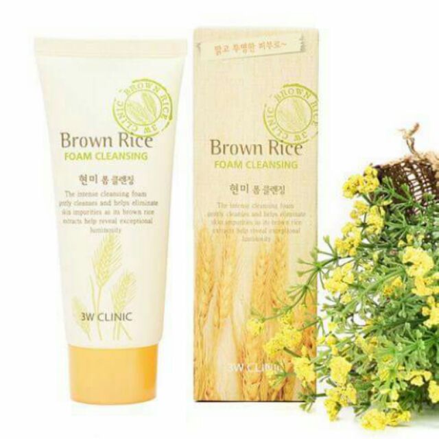 (แท้💯%/พร้อมส่ง)โฟมล้างหน้าสูตรน้ำนมข้าว 3W CLINIC