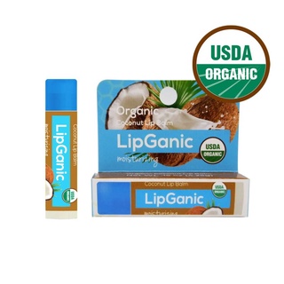 💕  LIPGANIC 💕 Lipganic Coconut Organic Lip Balm (4.25g) ลิปบาล์มออร์แกนิค จากอเมริกา