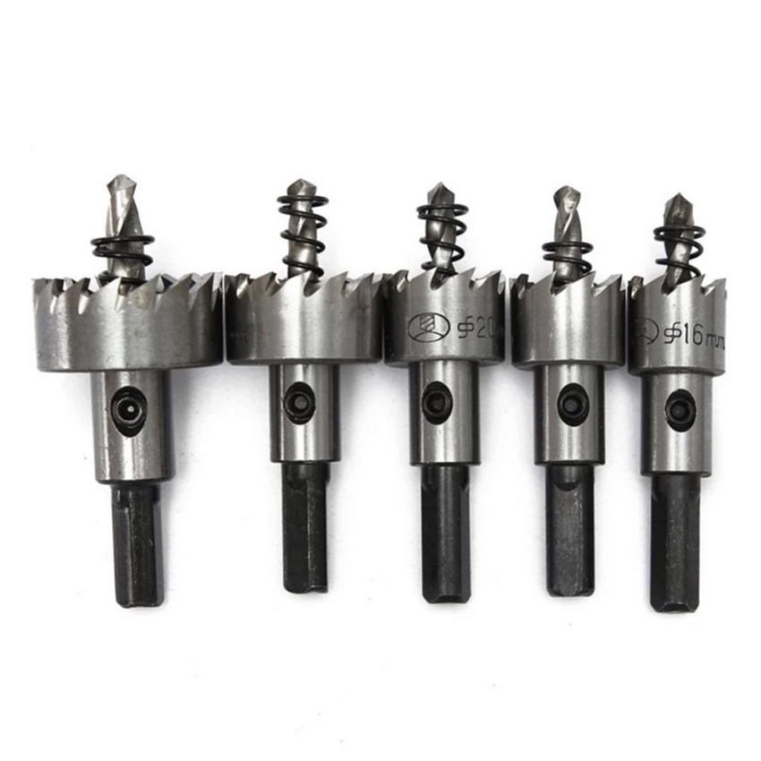 MT ดอกสว่าน โฮลซอเจาะเหล็ก อลูมิเนียม HSS 5 ชิ้น ขนาด 16-30 mm - รูปที่ 3