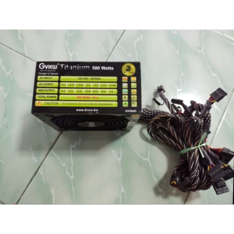 ขาย PSU Gview Titanium MAX 500W มือสอง
