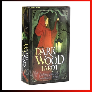 ไพ่ทาโร่ต์ไม้ภาษาอังกฤษ 78 แผ่นDark Wood Tarot