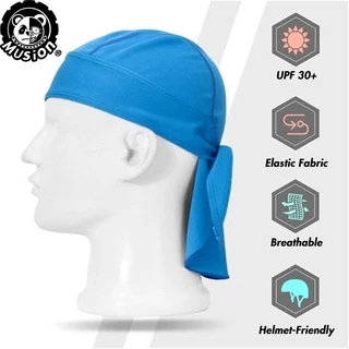 Musion Durag ผู้ชาย ผู้หญิง ขี่จักรยาน โจรสลัด ผ้าพันคอจักรยาน หมวกกีฬากลางแจ้ง หมวกขี่จักรยาน ผ้าคาดศีรษะ