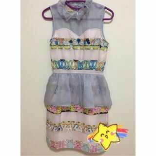 Lyn Around dress sz.XS ผ้าแก้วน่ารัก