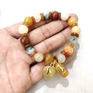 หินควอตซ์ ข้อมือหิน ห้อยหัวใจ น้ำเต้า หลากสี