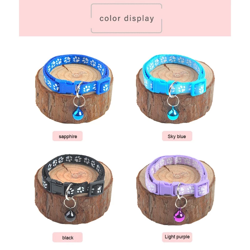 ปลอกคอกระดิ่งน่ารัก ปรับระดับได้ สัตว์เลี้ยง 6 สี thumbnail 10