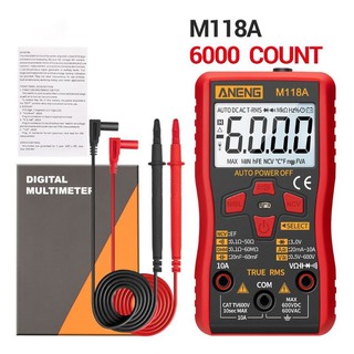 🛍️SUN RKT🛒 Multimeter digital รุ่นM118A เครื่องมือวัดไฟฟ้า มัลติมิเตอร์แบบดิจิตอล