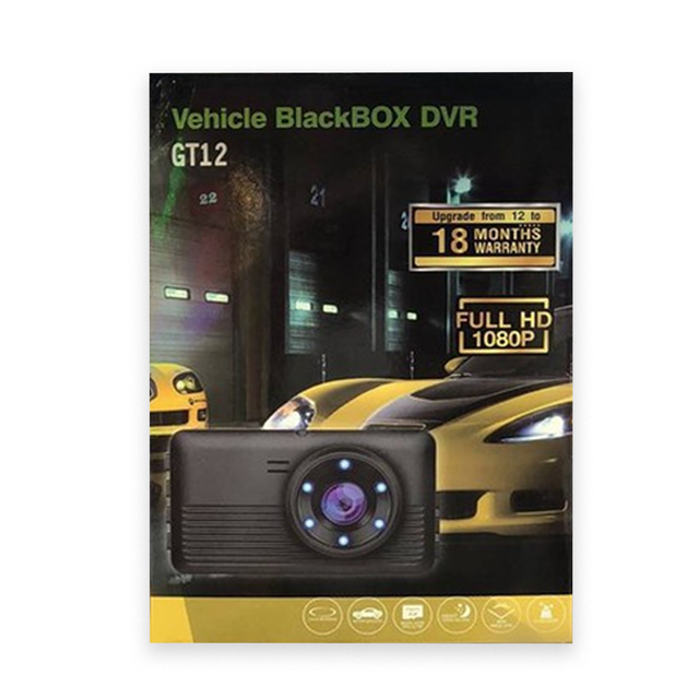 กล้องบันทึกวีดีโอ Vehicle Blackbox DVR Full hd 1080p GT12