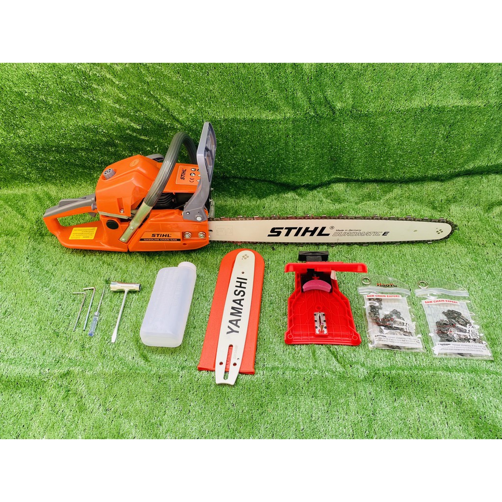 เลื่อยยนต์รุ่น 5800 5 แรง บาร์โซ่ 22 นิ้ว หัวเฟือง 1 ชุด +บาร์โซ่ 11.5 นิ้ว 1 ชุด +โซ่ 11.5 นิ้ว 1 เส้น +ที่ลับโซ่ 1 ชิ