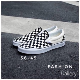 Vans Slip on รองเท้าผ้าใบ สุดฮิต ใส่ได้ทั้งผู้ชายละผู้หญิง สินค้าพร้อมส่ง