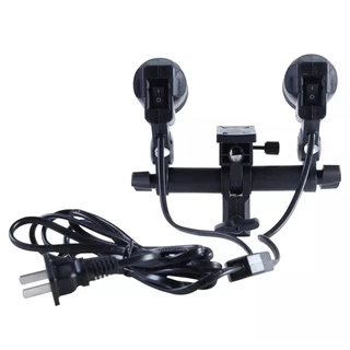 E27 2 in 1 lamp holder หัวต่อไฟสตูดิโอ 2 in 1 E27 Socket lamp holder 100V-240V