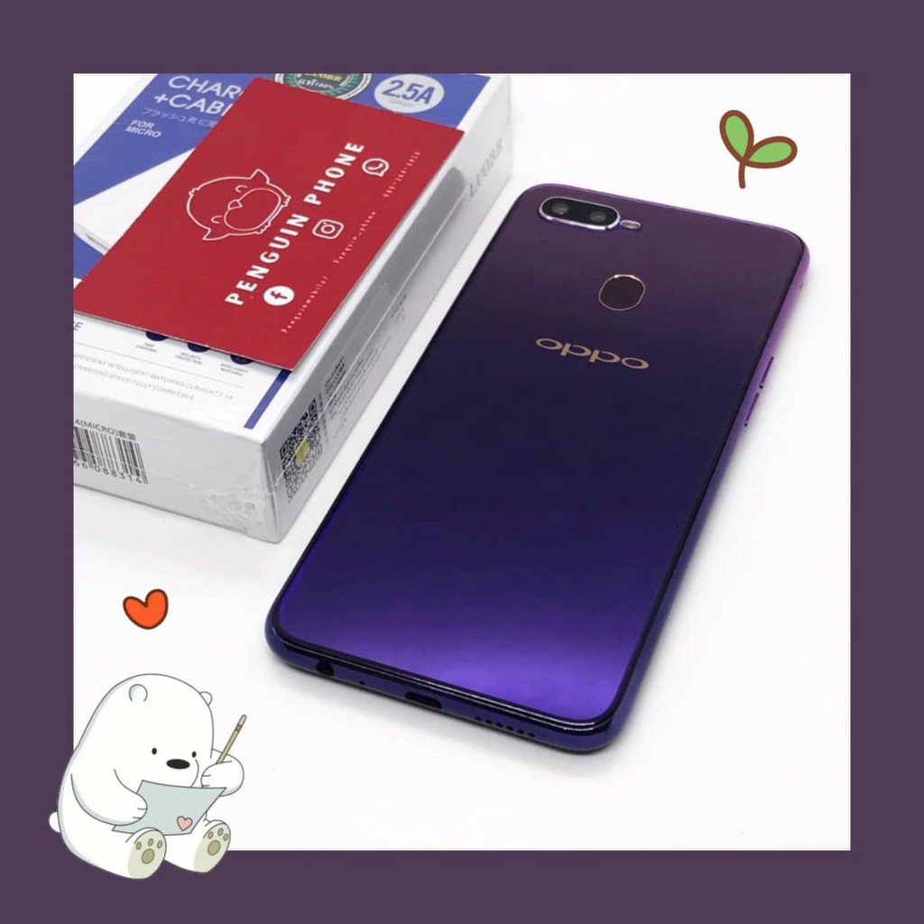 Oppo F9 Ram 6 64GB สี Starry Purple มือสอง สภาพเครื่อง 97% [ออปโป้มือสอง oppoมือสอง โทรศัพท์มือสอง oppo โทรศัพท์มือสอง]
