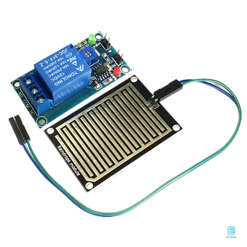 12V Rain Water Raindrop Relay Sensor Control Relay Module Kit