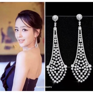 ต่างหูเพชร cz แท้งาน hiend jewelry grade