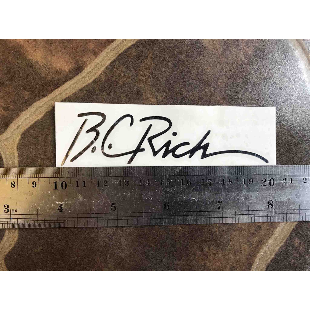 Bc Rich Headstock สติกเกอร์กีตาร์ไฟฟ้าไม่ใช่รูปลอกกีตาร์เบสอะคูสติกสายไนลอน Flying V