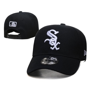 ใหม่ หมวกเบสบอลลําลอง MLB_ CHICAGO WHITE SOXBaseball สามารถปรับได้ สําหรับผู้ชาย และผู้หญิง เหมาะกับการพกพาเดินทาง