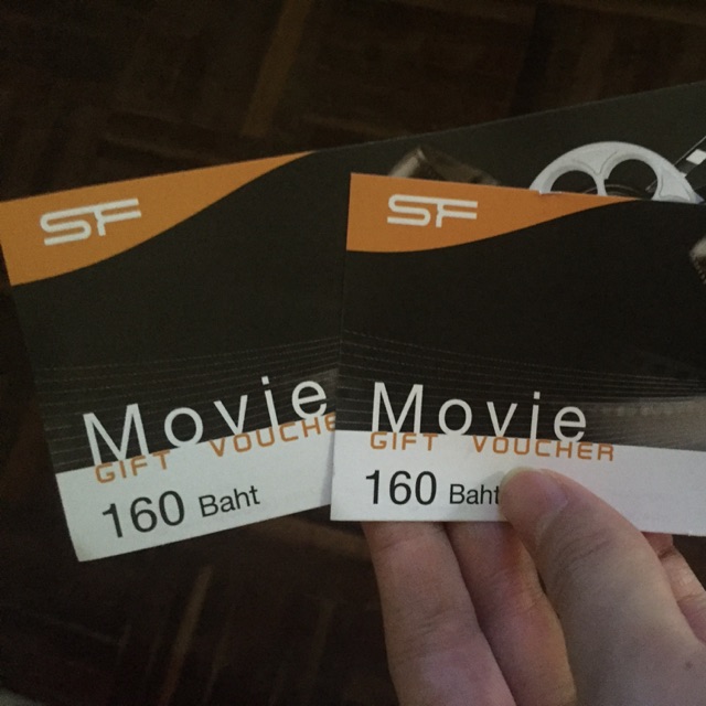 ตั๋วหนัง SF 2ใบ 150฿ หมดอายุ30/04/61 ค่ะ