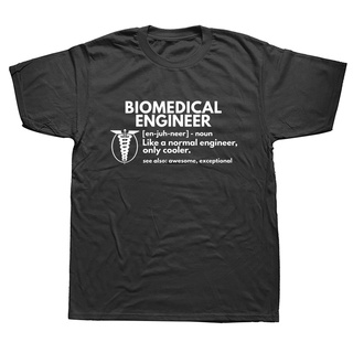 เสื้อผ้าผชเสื้อยืดแขนสั้น ผ้าฝ้าย พิมพ์ลายกราฟฟิค Biomedical Engineer Definition เหมาะกับของขวัญวันเกิด สไตล์สตรีท แฟชั่