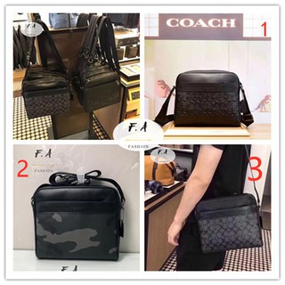 F.A (ของแท้ 100%) COACH 28456 28455 กระเป๋าทรงสี่เหลี่ยมผู้ชายรุ่นใหม่ / กระเป๋าเอกสารหนัง / กระเป๋าสะพายผู้ชาย