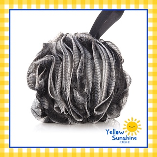 ใยขัดตัว รุ่นทรงกลม สีชาร์โคล ใยอัดแน่น หนา ตีฟองได้เยอะ ฟองน้ำขัดตัว Charcoal Large Body Scrubber