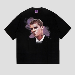 เสื้อยืด ขนาดใหญ่ พิมพ์ลาย Justin Bieber คุณภาพสูงS-5XL