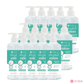 VIDA Gel Alcohol 15 ขวด 500 ml. (วีด้า เจล แอลกอฮอล์)