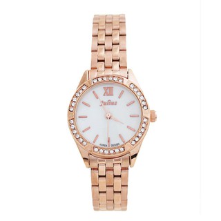 JULIUS WATCH JA730 โรสโกลด์ (ROSEGOLD) นาฬิกาข้อมือผู้หญิง แบรนด์เกาหลี แฟชั่นฮิตของแท้ สายสแตนเลส