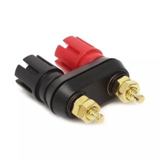 1 ชิ้น ขั้วลำโพงคู่ สีแดงสีดำ Connector Amplifier Terminal Binding ปลั๊ก แจ็ค