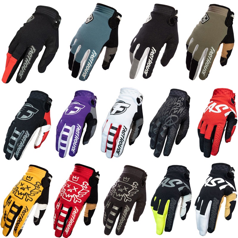 Fasthouse รถจักรยานยนต์ถุงมือวิบากถุงมือขี่จักรยาน MX MTB ATV Off Road Racing Out กีฬาขี่จักรยานถุงมือ