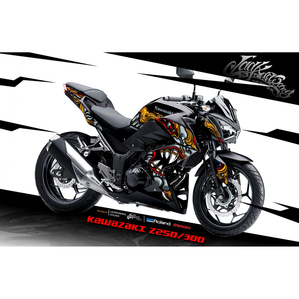 สติ๊กเกอร์ Full Body ลาย ยักษ์ รถรุ่น KAWAZAKI Z250/300