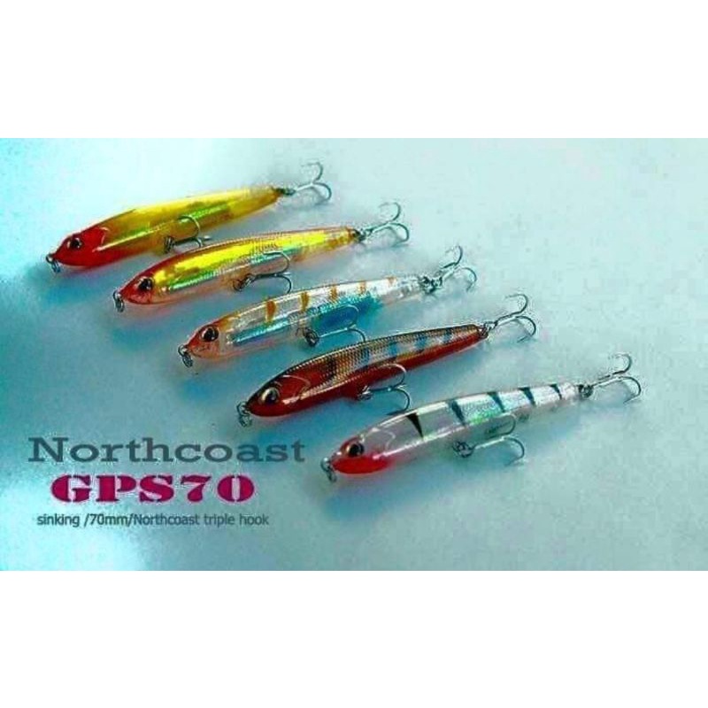 เหยื่อเพนซิลNorth coast canyon GPS70ของโปรด กะพง-กุเรา-กะสูบชนิดเหยื่อจมโคลง
ขนาดเหยื่อ7เซน
น้ำหนักเหยื่อ 8กรัม