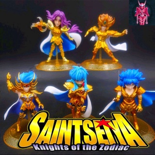 💥 โมเดล Gold Saints จากเรื่อง Saint Seiya จำนวน 5 ตัว ขนาด 10 cm. พร้อมฐานอย่างดี งานสวยมาก ทั้ง 5 ตัว ซื้อทีเดียวครบ 💥