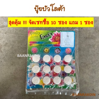 ปุ๋ยบัว โลต้า จัดเซท ซื้อ 10 ซองแถม 1 ซอง