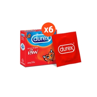 ดูเร็กซ์ ถุงยางอนามัย เลิฟ 3 ชิ้น จำนวน 6 กล่อง Durex Love Condom 3