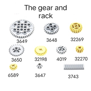 บล็อกตัวต่อเลโก้ MOC Gear 3649 3648 ขนาดเล็ก อุปกรณ์เสริม