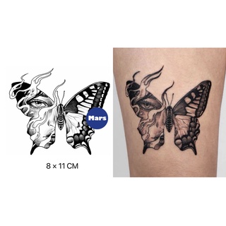 【Mars Tattoo】ใหม่ สติกเกอร์รอยสักชั่วคราว ลายผีเสื้อ กึ่งถาวร 2 สัปดาห์ ติดทนนาน X071