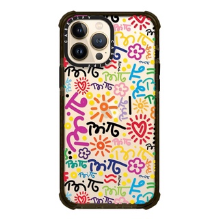 GRAFFITI COLOR BY ROMERO BRITTO 13 Pro Max  Ultra Impact Case  สี: Black