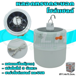 หลอด ทรงกระบอก ฉุกเฉิน โซล่าเซลล์ 400W (B-47)