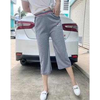 กางเกงขา7ส่วน ของมาใหม่ ผ้าวอร์มผ้ายืดใส่สบาย+เอว25-30ใส้อย่างดี#1110