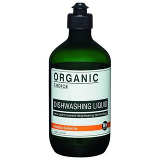 ผลิตภัณฑ์ล้างจาน น้ำยาล้างจาน Organic Choiceกลิ่นตะไคร้ชาเขียว น้ำยาล้างจานธรรมชาติ มือไม่แห้ง ไม่กัดมือ ล้างออกง่าย