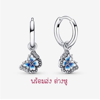 Pandora silver earrings New collection  ต่างหูผีเสื้อ