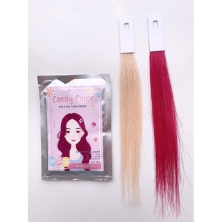 ทรีทเม้นท์เปลี่ยนสีผม  BERRY PINK-CANDY COLOR KERATIN TREATMENT (แคนดี้คัลเลอร์เคราตินทรีทเม้นท์)