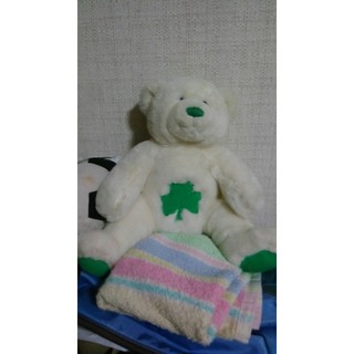 ตุ๊กตาหมี สีขาว สภาพใหม่ ขนาด 12x12 นิ้ว