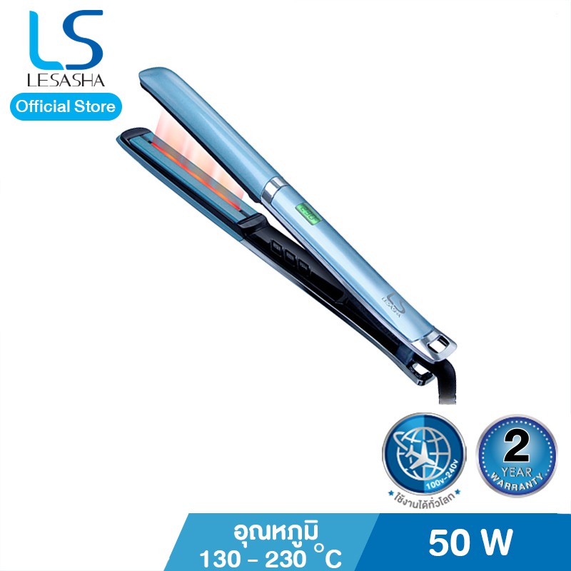 Lesasha เครื่องหนีบถนอมเส้นผม Infrared Radiant Slim Hair Straightener รุ่น LS1094 kuron