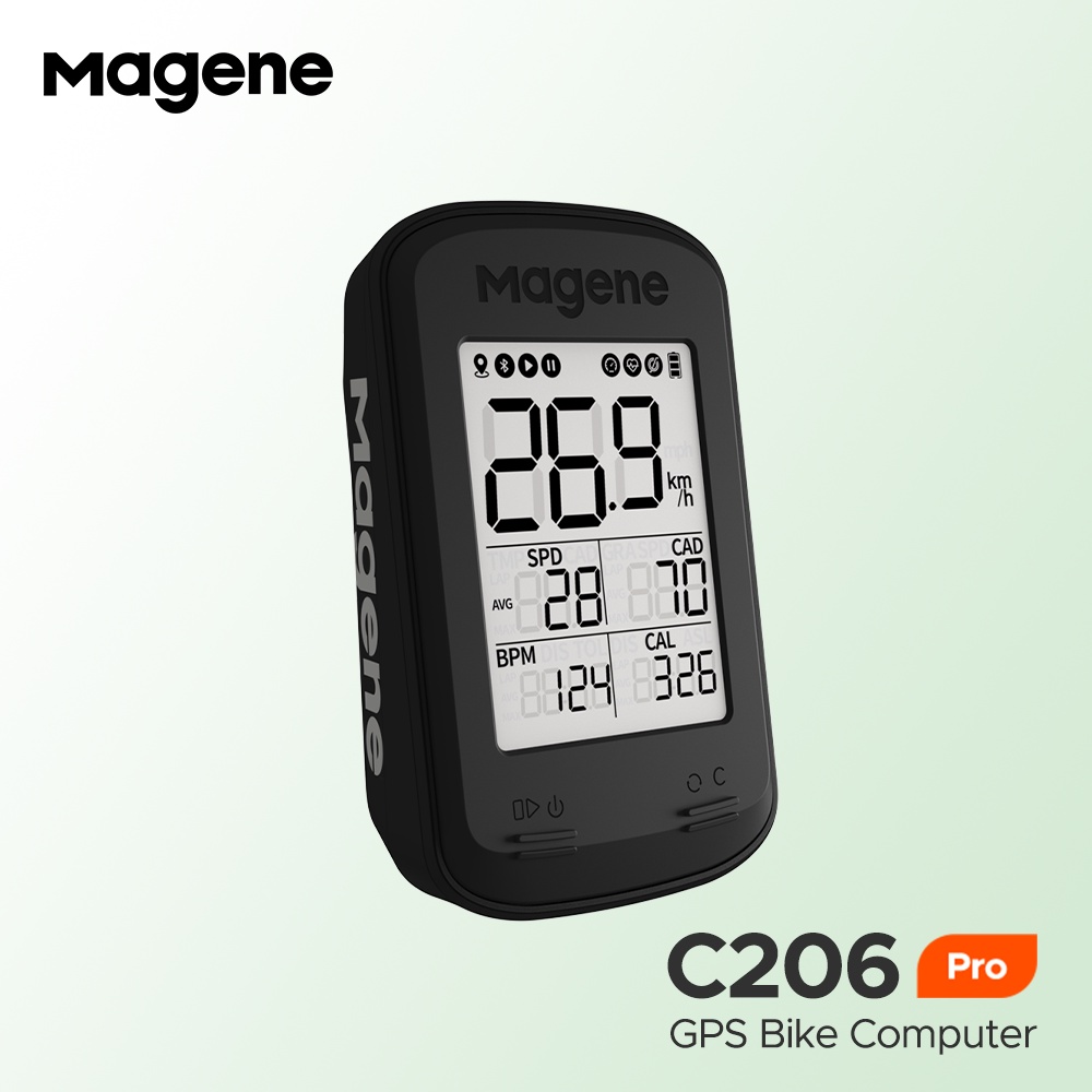 Magene C206 Pro GPS จักรยานคอมพิวเตอร์ไร้สายกันน้ํา Bluetooth ANT จักรยานขี่จักรยาน Speedometer Pro 