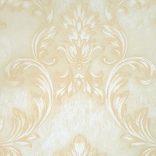 KASSA HOME วอลล์เปเปอร์ติดผนัง Luxury รุ่น 60056 ขนาด 53 x 1000 ซม. สีครีม Wallpaper