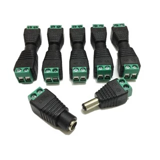 DC Jack ตัวผู้5 ตัวเมีย5 Connector 10ชิ้น แจ๊คชาย หญิง 5.5*2.1mm กล้องวงจรปิด CCTV 3-36V 5A