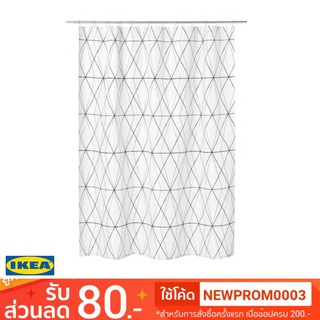 IKEA ผ้าม่านห้องน้ำ FÖLJAREN ( 180x200 ซม.)