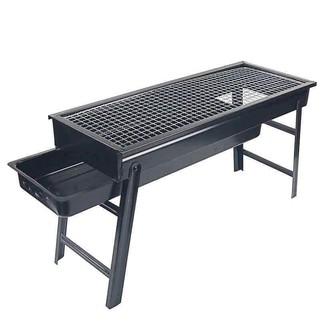 SJW Cold rolled steel folding barbecue grill outdoor charcoal grill household grill portable BBQ set